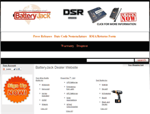 Tablet Screenshot of batteryjackdealer.com